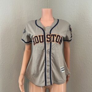 Majestic Houston Astros 2019 Correa 1 Jersey Adult Stitched coolbase Sz L #18